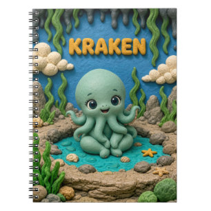 Süßes Baby Kraken, Mythisch Notizblock