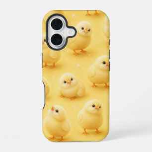 Süßes Baby-Küken-Handyhülle - Flauschig Gelb iPhone 16 Hülle