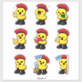 Süßes Baby-Küken-Sticker-Pack — Kawaii Küken Aufkleber