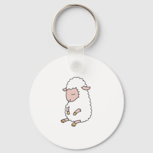 süßes Baby Lamm Schlüsselanhänger
