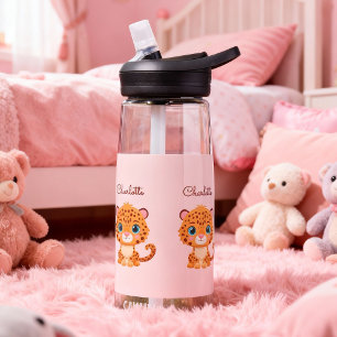 Süßes Baby-Leopard-Safari-Tier für Kinder Trinkflasche