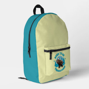 Süßes Baby-Mammut Prähistorischer Kindergeburtstag Bedruckter Rucksack
