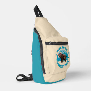 Süßes Baby-Mammut Prähistorischer Kindergeburtstag Crossbody Bag