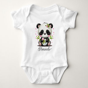 Süßes Baby-Panda Baby Strampler