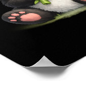 Süßes Baby-Panda-Bambus-Poster Poster (Ecke)