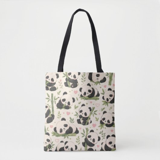 Süßes Baby-Panda-Muster | Tasche (Vorderseite)