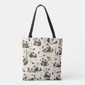 Süßes Baby-Panda-Muster | Tasche (Rückseite)