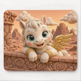 Süßes Baby Pegasus, Mythisch Mousepad