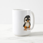 Süßes Baby Pinguin Kaffeetasse (VorderseiteRechts)