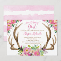 Süßes Baby rustikale boho Geweih-Babyparty