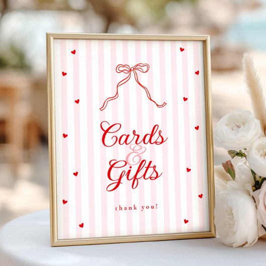 Süßes Baby Shower Karten & Geschenke Schild