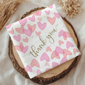 Süßes Baby Shower Valentinstag Serviette