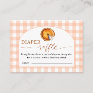 Süßes Baby Shower Windel-Raffle-Einschlusskarte Begleitkarte