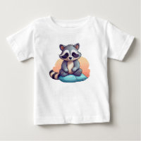 Süßes Baby-Waschbär – Ansprechende Cartoon-T-Shirt