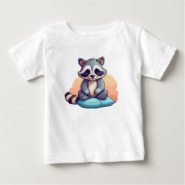 Süßes Baby-Waschbär – Ansprechende Cartoon-T-Shirt Baby T-shirt