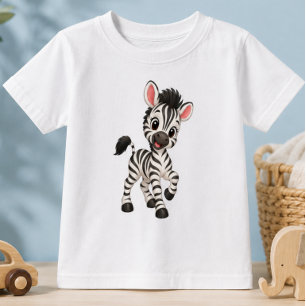 Süßes Baby-Zebra Baby T-shirt