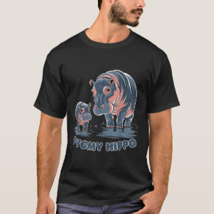 Süßes Baby-Zwergflusspferd Moo Deng Lustiger Zoo F T-Shirt