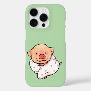 Süßes Babyferkel in Decke gewickelt iPhone 16 Pro Hülle