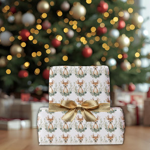 Süßes Babyhirsch-Wald-Verpackungspapier Geschenkpapier