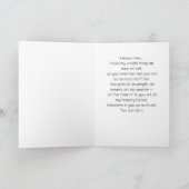 Süßes Babykaninchen in Gänseblümchen-Strampler - E Karte (Innenseite)