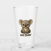Süßes Babykoala-Trinkglas Glas (Vorderseite)