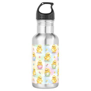 Süßes Babyküken Aquarell-Ostern Edelstahlflasche