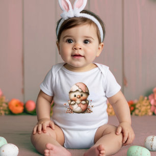 Süßes Babyküken Ostern Baby Strampler