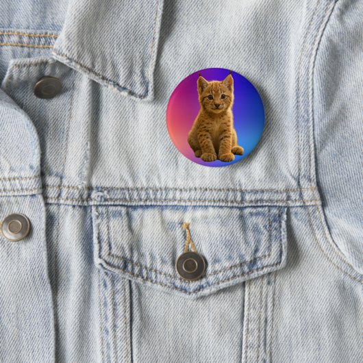 Süßes Babyluchs Button (Beispiel)
