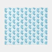 Süßes Babywal-Flanelldecke Fleecedecke (Vorderseite (Horizontal))
