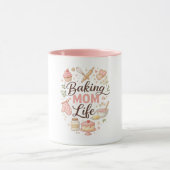 Süßes Backen Mutti Leben Tasse (Zentrum)