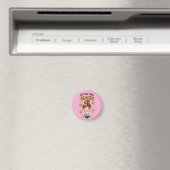 Süßes Bäckermädchen Noch ein Keks Magnet (In Situ (Geschirrspüler))