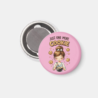 Süßes Bäckermädchen Noch ein Keks Magnet
