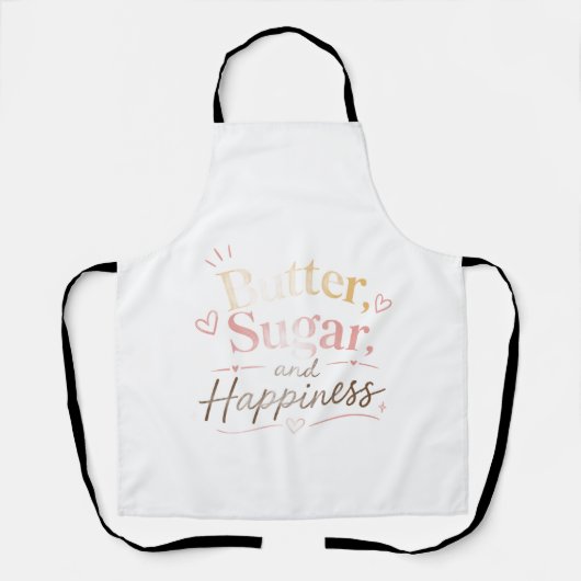 | Süßes Backzitat Küchenschürze | Geschenk für Bäc Schürze (Vorderseite)