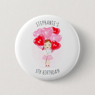 Süßes-Ballon-Geburtstag Button