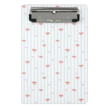 Süßes Band Streifen personalisierte Mini-Clipboard