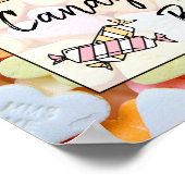 Süßes Bar Wedding oder Babydusche Schild Poster (Ecke)