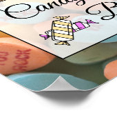 Süßes Bar Wedding oder Babydusche Schild Poster (Ecke)