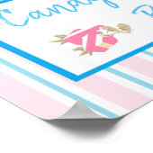 Süßes Bar Wedding oder Babydusche Schild Poster (Ecke)