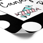 Süßes Bar Wedding oder Babydusche Schild Poster (Ecke)