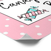 Süßes Bar Wedding oder Babydusche Schild Poster (Ecke)