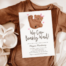 Süßes Bären-Thema Mädchen Baby Shower