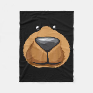 Süßes Bärengesicht Kostüm-Shirt Lustiges Halloween Fleecedecke