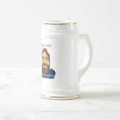 Süßes Bart ` Bierglas (VorderseiteRechts)