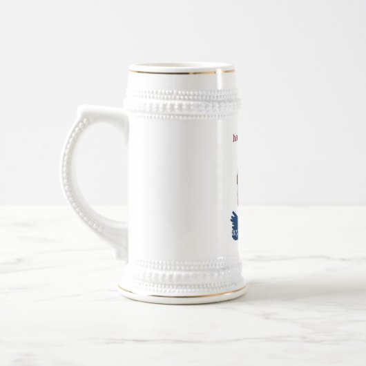 Süßes Bart ` Bierglas (Links)