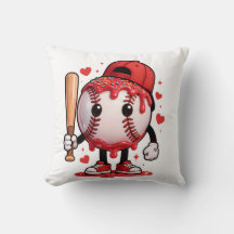 Süßes Baseball-Drip-Cartoon-Maskottchen-Kinder-Spo