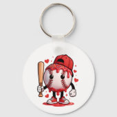Süßes Baseball-Drip-Cartoon-Maskottchen-Kinder-Spo Schlüsselanhänger (Vorderseite)