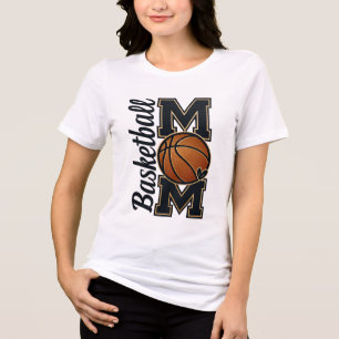 Süßes Basketball-Mutter-Spieltag-Sportgeschenk Tri-Blend Shirt