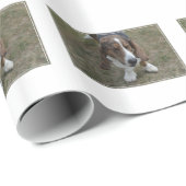 Süßes Basset Hound Geschenkpapier (Rolleneckpunkt)