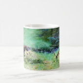Süßes Baummarder-Paar Waldszene Romantische Wildni Kaffeetasse (Mittel)