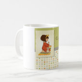Süßes betendes Mädchen Danke Gott Kaffeetasse (Vorderseite Links)